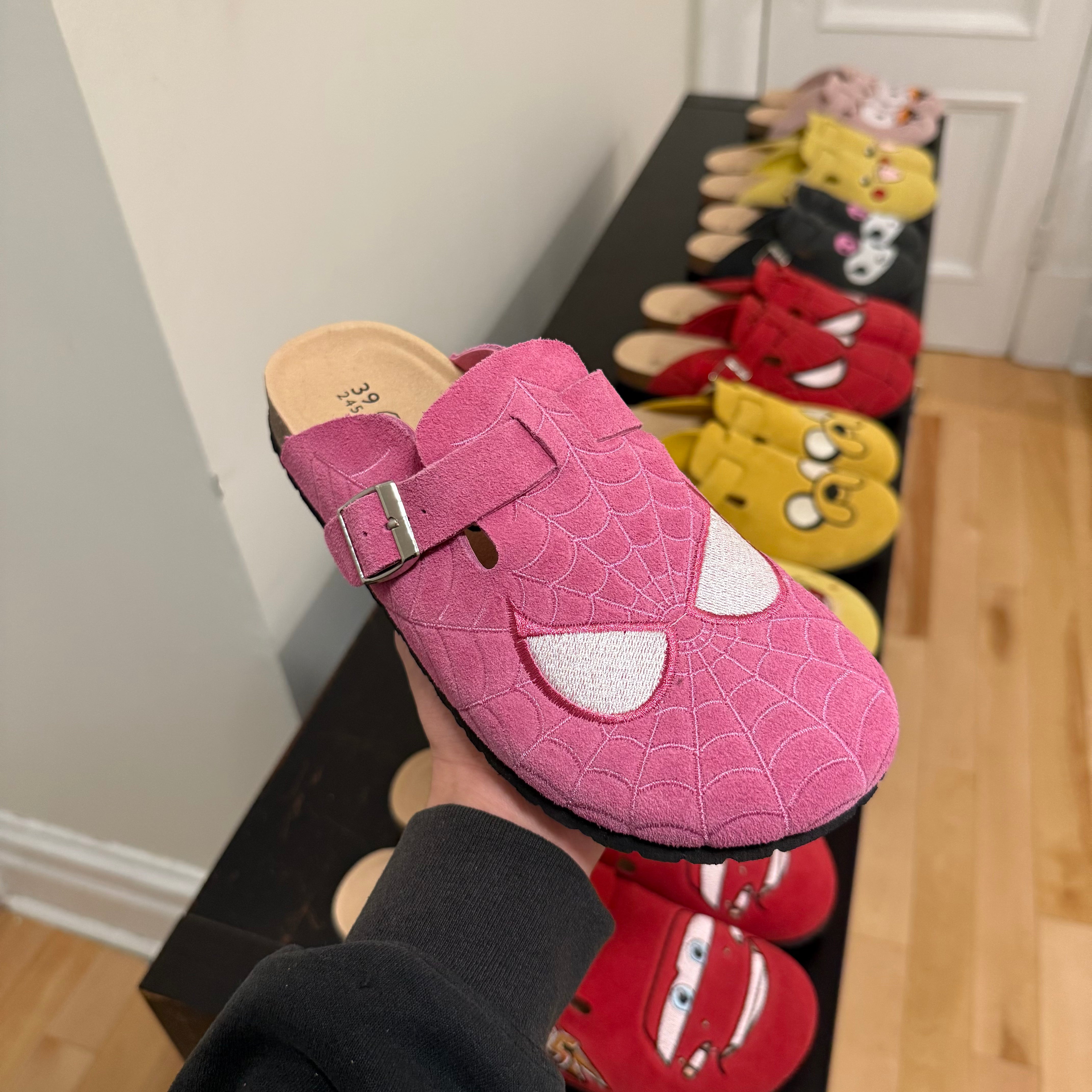 Spidy Pinky Clogs